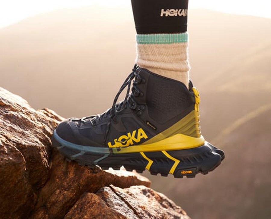 Hoka One One Yürüyüş Botları Erkek Mavi - Tennine Hike Gore-Tex - NV2156094